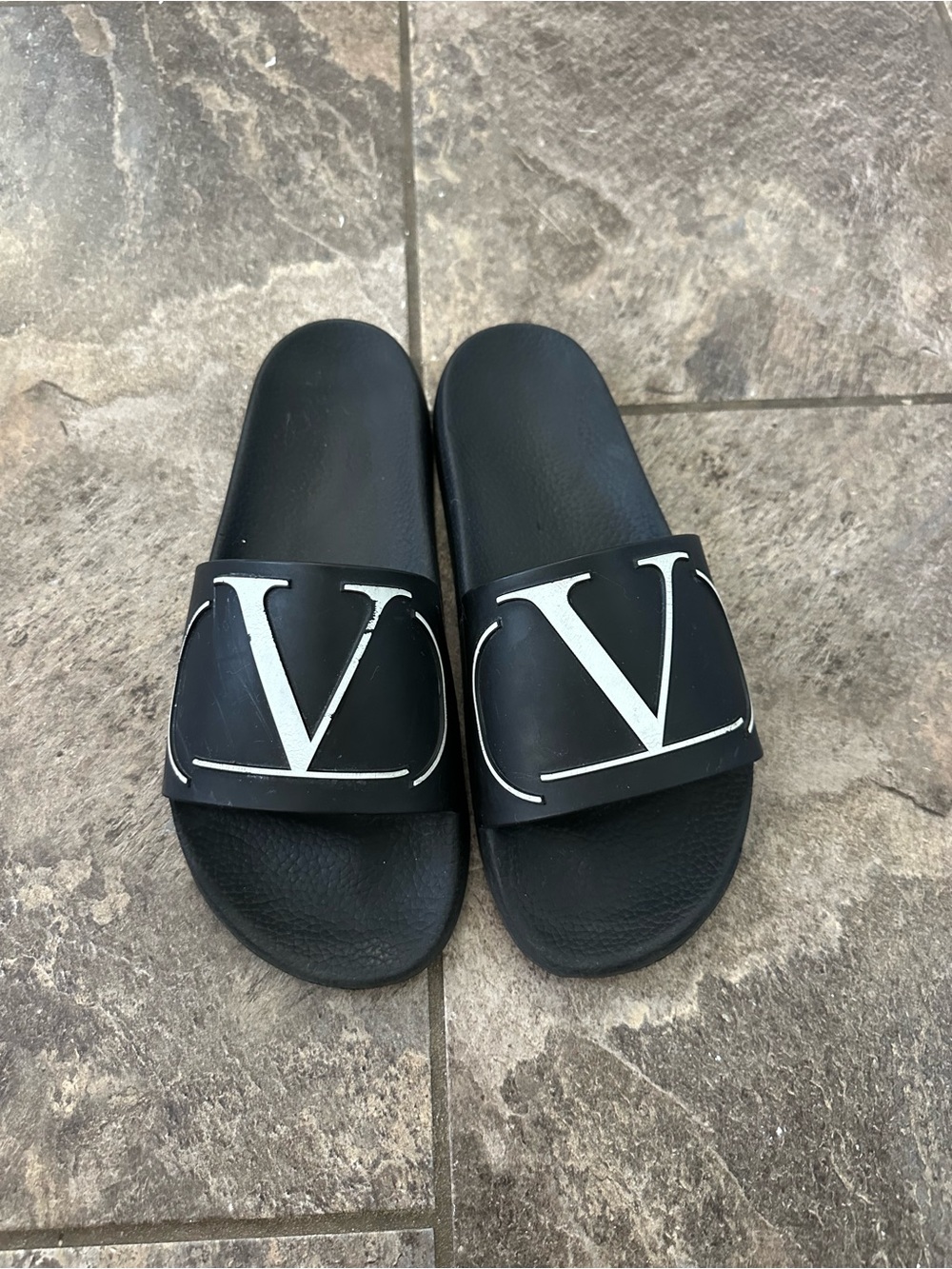 Valentino VLogo Signature Rubber Slides Men’s size 43